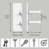 Shower Hook Inside Razor Holder - Adhesive Waterproof Wall Hook for Hanging Shower Accessories, White 4-Pack