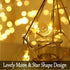 Fielegen 40 LED Moon String Lights - Battery Operated 20ft Mini Star Fairy Lights for Garden, Wedding, Party Decorations