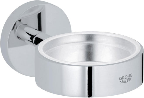 Grohe Essentials Holder for Glass, Soap Dish or Soap Dispenser, Starlight Chrome, Model 40369001