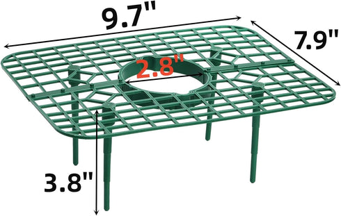 20 Pack 4 Pumtus Square Strawberry Supports, Strawberry Growing Rack with Sturdy Legs, Plastic Strawberry Plant Stand