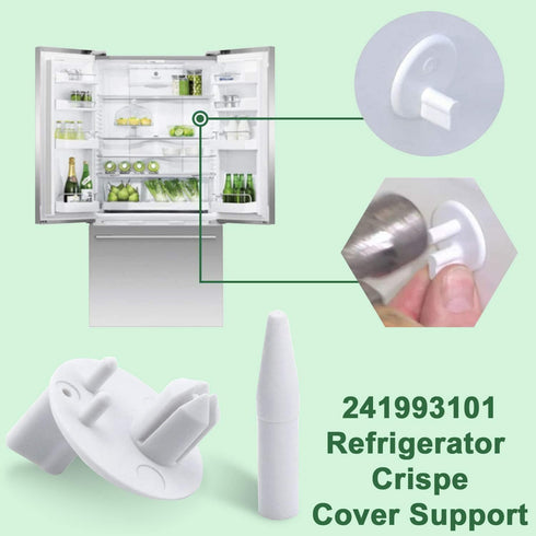 241993101 Crisper Shelf Cover Support for Frigi-daire Refrigerator, Replace 1513081, 4 Pieces