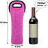 Wine Carriers and Totes 1 Bottle Pink Color Insulated Wine Bag with Handles Single Bottle Wine Cooler Bags for Travel
