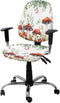 Mushroom Eucalyptus Office Chair Covers, Stretchable 2 Piece, Soft Decorative Computer Desk Chair Cover Protector,