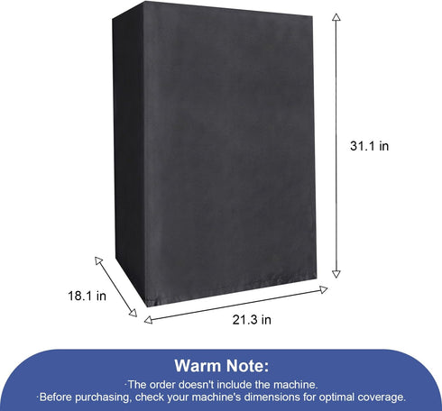 Dehumidifier Dustproof Cover for Large Units, Universal Waterproof Home Appliances Cover, Black