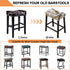 Set 2 Counter Counter #10 Bar Stool Cover Rectangle of Printed Stretch Height Bar stools Slipcovers Saddle Stool
