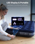 Portable Air Pump for Inflatables, Electric Mattress Pump with 3000mAh Battery for Camping and Pool Floats