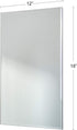 Red Co. 12" x 18" Large Decorative Frameless Beveled Edge Wall Mirror - Rectangular Hanging Design