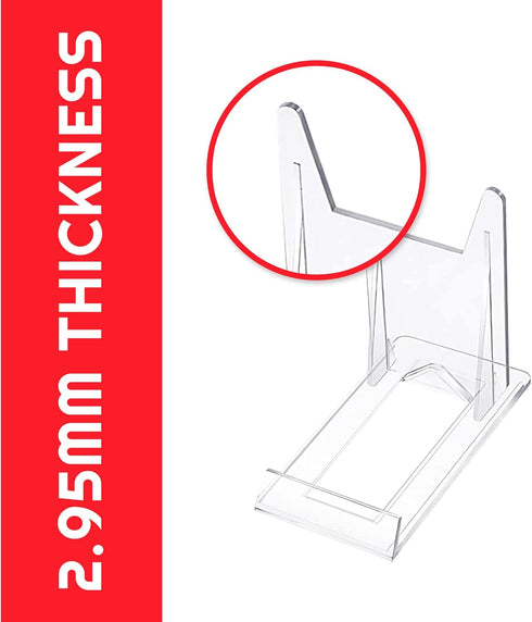 EVORETRO Display Stand - 6-Pack Adjustable Acrylic Stand for TCG, Sports Cards, Comic Books, Picture Stand