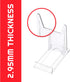 EVORETRO Display Stand - 6-Pack Adjustable Acrylic Stand for TCG, Sports Cards, Comic Books, Picture Stand