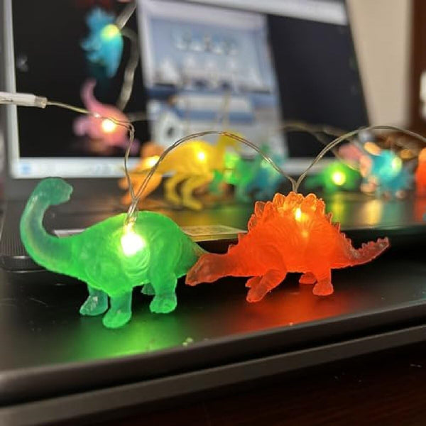 Dinosaur String Lights - 9.8FT 30LED Jurassic Themed Dinosaur Lights for Kids
