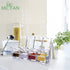 4 ME.FAN Clear Seasoning Rack Spice Pots - Piece Acrylic Seasoning Box - Storage Container Condiment Jars - Cruet