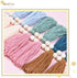DrCor Boho Rainbow Tassel Garland - Handmade Cotton Yarn Wall Hanging in Earthy Tones for Nursery, Kids Room, Baby