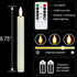 Lumpro 27-inch Set 2, Large Wall Candle Sconces with Remote Controlled Flameless LED Taper Candles, of Wall Mounted
