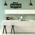 Hotop Black Kitchen Metal Sign, Rustic Country Wall Art for Dining Room, Farmhouse Kitchen Decor, 14 x 8.8 Inches