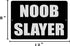 Rogue River Tactical Funny Video Games Metal Tin Sign for Man Cave Bar Bedroom, Noob Slayer