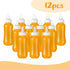 Norme 12 9.5 oz Pcs Plastic Bottles Chug Shower Game Party Favors for Shower Decorations Gender Reveal Gifts (White)