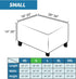 2026 (L:28"-34") ZNSAYOTX Rectangle Ottoman Cover Super Stretch Soft Footrest Slipcover Form Fit, Universal Folding