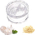 Turutu Transparent Manual Garlic Twist, Multi-Functional Mincer & Grinder for Garlic, Onion, Ginger,