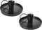 2 Pcs 4 Inch Black Iron Candle Holder for Taper Candles, Dinning, Wedding, and Party Decoration