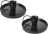 2 Pcs 4 Inch Black Iron Candle Holder for Taper Candles, Dinning, Wedding, and Party Decoration
