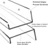 Febwind 4 Pack 24-Inch Long Clear Acrylic Floating Shelves U Shape Wall Shelf for Book Display Makeup Product Spice