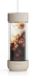 Ember Cold Tumbler 16 oz Insulated Glass Iced Coffee Cup with Straw