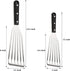 HaSteeL 2-Piece Fish Spatula, Stainless Steel Slotted Turner for Frying, Grilling, Kitchen Cooking, Dishwasher Safe