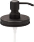 Jarmazing Products Wide Mouth Black Mason Jar Soap Dispenser Lids - One Pack for All Wide Mouth Canning Jars
