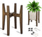 OERGKE Adjustable Plant Stand, Bamboo Mid Century Modern Indoor Plants Stands, Corner