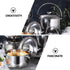 20cm Stainless Steel Stock Pot with Lid, Soup Pot for Cooking Lobster Stews