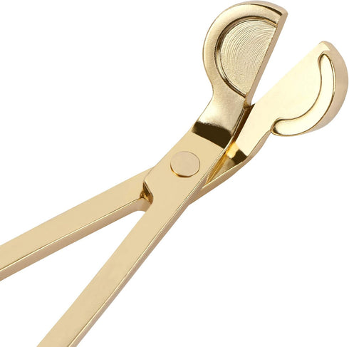 Candle Wick Trimmer, Polished Stainless Steel Wick Clipper Cutter for Deep Candles, Gold