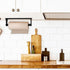 MONEER Paper Towel Holder Under Cabinet, Paper Towel Holder, Aluminum Alloy Kitchen Towel Holders, Self Adhesive