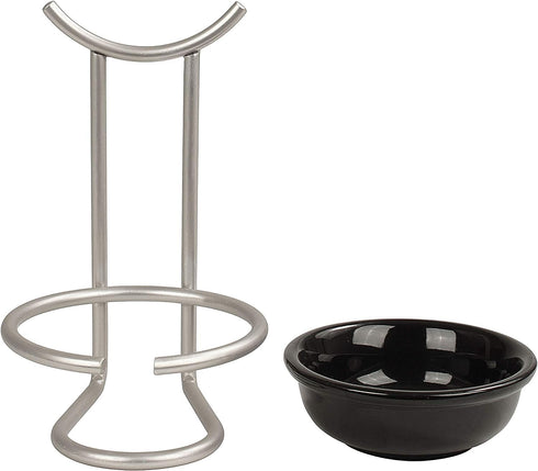 FitWell Ceramic Spoon Rest with Upright Utensil Holder, Heat Resistant Cooking Utensil Holder for Stovetop & Countertop