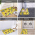 Welcome Doormat - Yellow Lemon and Bee Funny Entryway Rug, Non-Slip, Washable Outdoor Mat for Kitchen, Bathroom