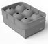 glacio Silicone Ice Cube Trays – Large Molds for 2-Inch Ice Cubes and Spheres, Set of 2 with Lids for Cocktails