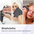24 Pack, 12x12 Inch HOMEXCEL Microfiber Washcloths Highly Absorbent and Soft Face Towel, Multi-Purpose Grey Wash Cloths