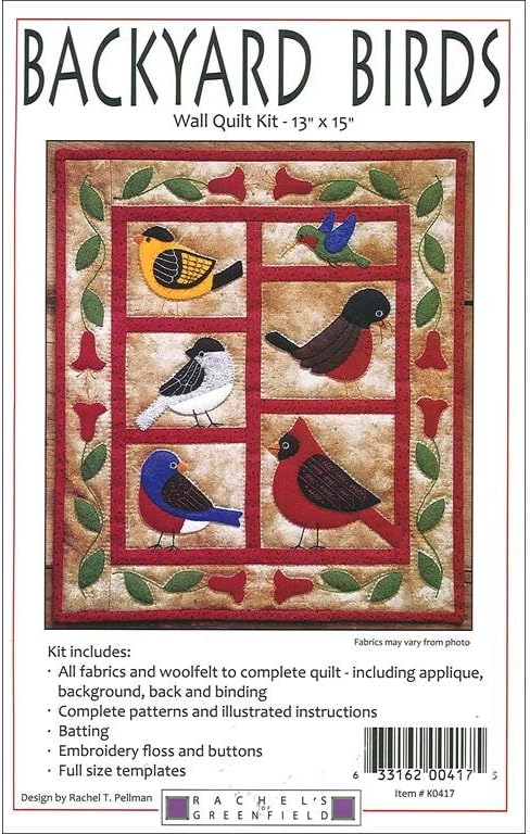 Rachel's of Greenfield Quilt Backyard Birds Kit