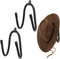 Kesywale 2 Pack Adjustable Cowboy Hat Rack Holder for Wall, Western Baseball Cap Organizer