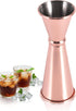 Jigger 2 oz 1 oz Rose Gold Stainless Steel Double Cocktail Shot Measure for Bartending