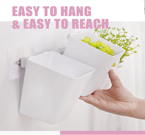 6 Pack Hanging Cup Holder, Rolling Cart Organizer Accessories for Kids Storage
