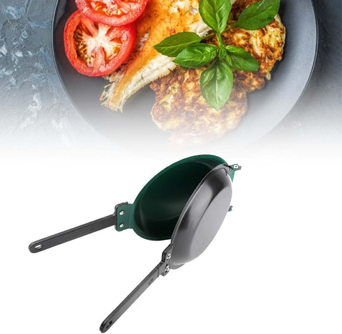 Jerliflyer Double Sided Nonstick Frying Pan, Round Pancake Maker, Coated Bread and Egg Pan