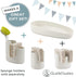 Elegant Oval Ceramic Tray for Soap and Sponge Organization