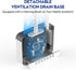 Aokala Set Dark Gray Toilet Bowl Cleaner - Silicone Toilet Brush and Holder for Deep Cleaning