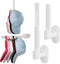 2 Packs Hat Racks Organizers for Baseball Caps, Hat Holder Storage on Closet Wall, Holds More Than 15 Hats (White)