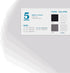 BRIAN & DANY Wire Shelf Liner 14" X 30", Heavy Duty Waterproof Protector Mats, Set of 5, Transparent