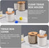 Amosfun Round Wooden Tissue Box Cover, Facial Tissue Holder with Wood Lid for Countertops