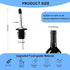 BALTRE 6PCS Liquor Bottle Pourers, Stainless Steel Olive Oil Spouts, Bottle Pourers for Alcohol, Olive Oil, With Dust