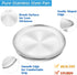 P&P CHEF Pizza Pan Bakeware, Stainless Steel Pizza Tray for Baking, Healthy & Reusable, 10 Inch & Silver