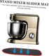 Mixer Sliding Mat - Nonslip Rubber Pad for Stand Mixer, Easy Installation and Cleaning, Prevents Sliding on Countertop