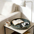 Round Serving Tray with Handles - Large Round Ottoman Tray Coffee Table Tray,Plastic Decorative Trays for Coffee